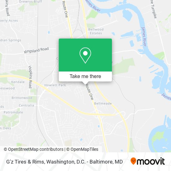 G'z Tires & Rims map