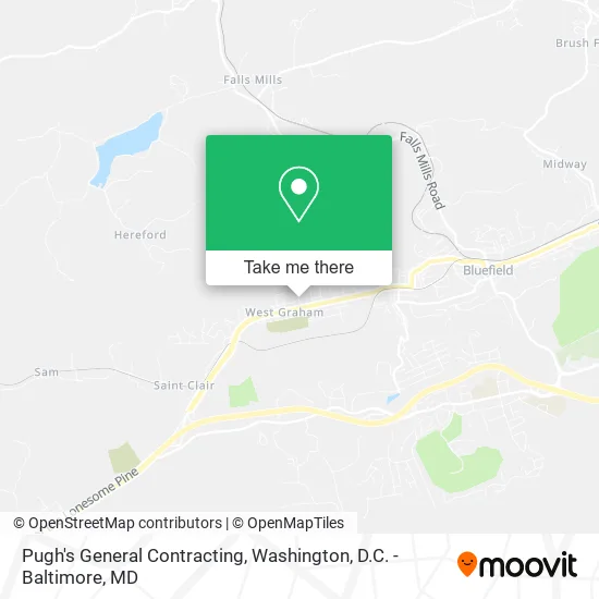 Pugh's General Contracting map