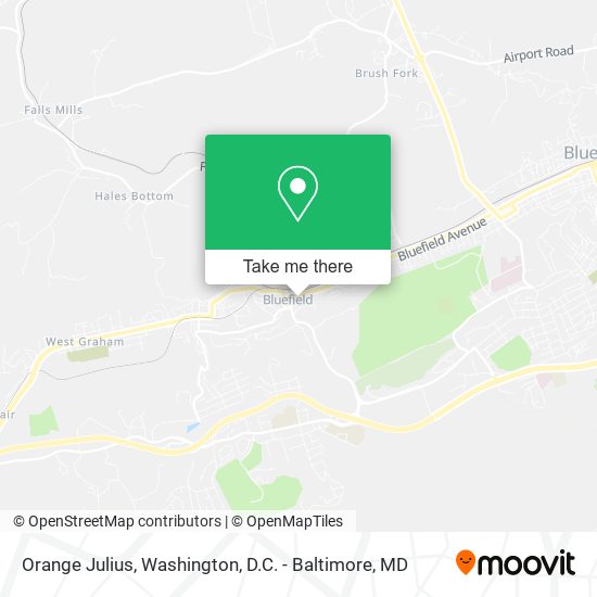 Orange Julius map