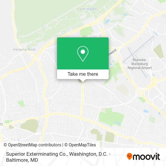 Superior Exterminating Co. map