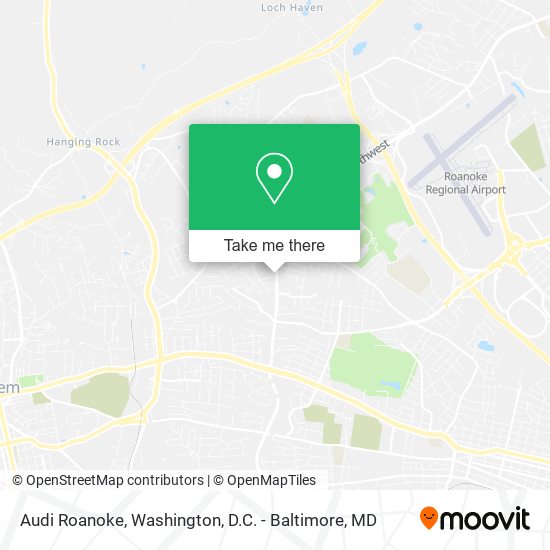 Mapa de Audi Roanoke