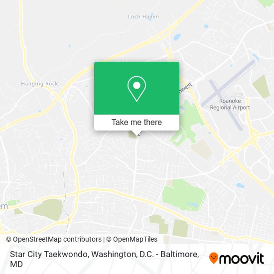 Star City Taekwondo map
