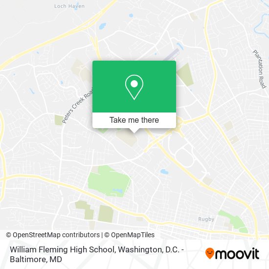 William Fleming High School map