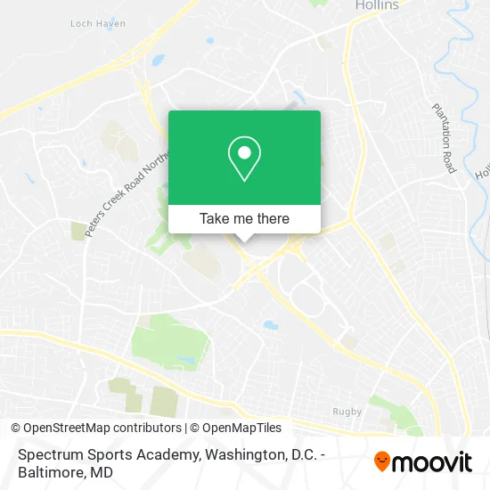 Spectrum Sports Academy map