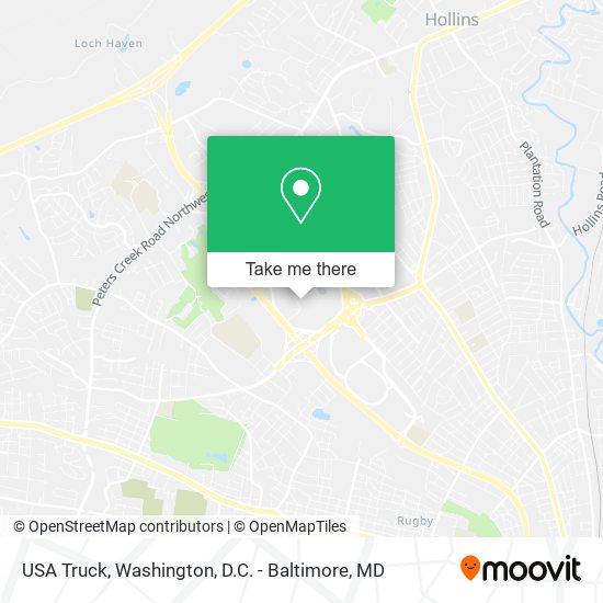 USA Truck map