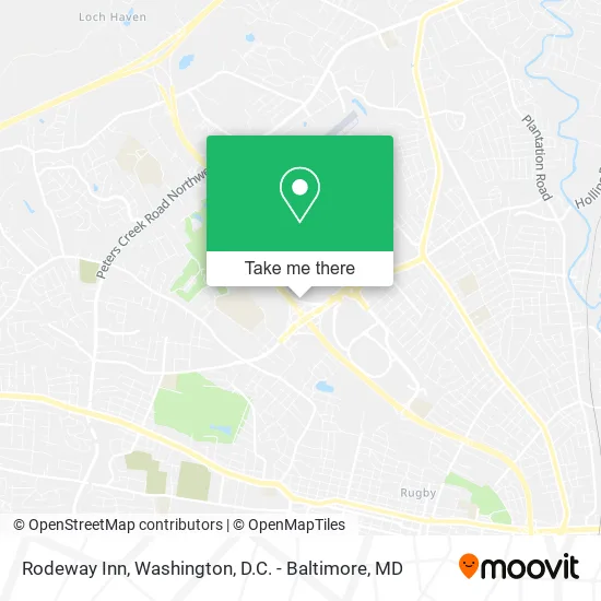 Mapa de Rodeway Inn