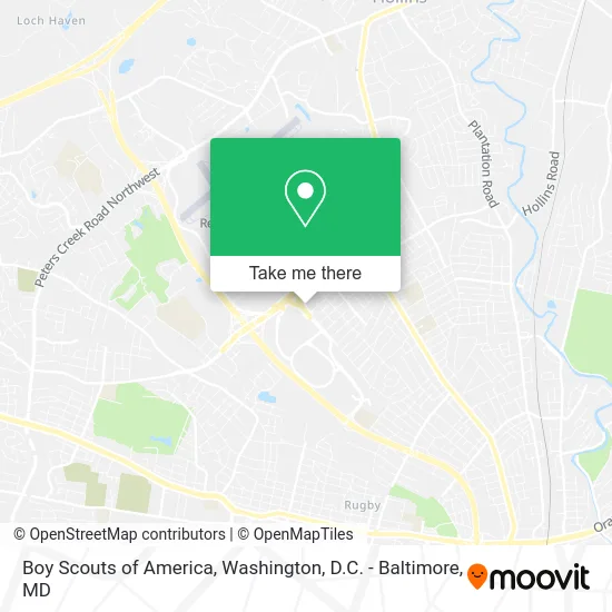 Boy Scouts of America map