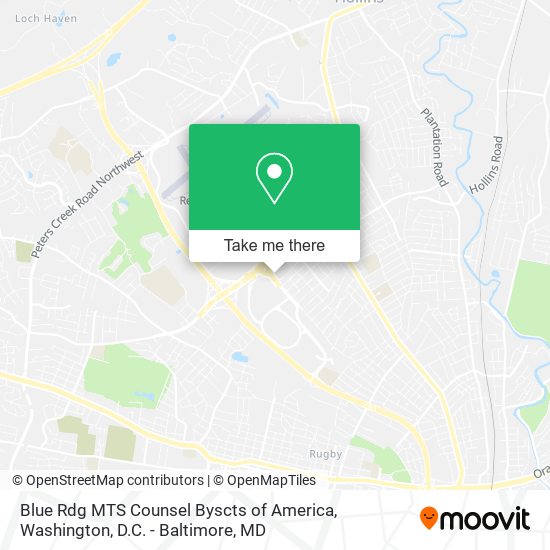Mapa de Blue Rdg MTS Counsel Byscts of America
