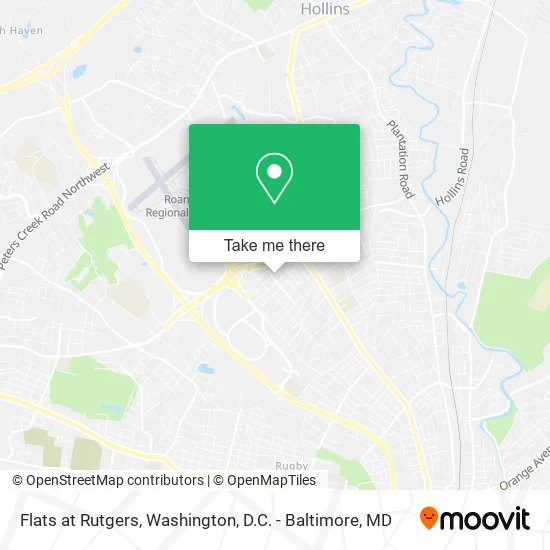 Mapa de Flats at Rutgers