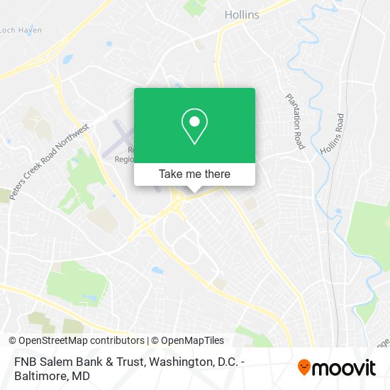 Mapa de FNB Salem Bank & Trust