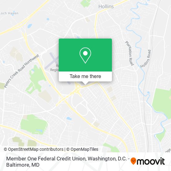 Member One Federal Credit Union map