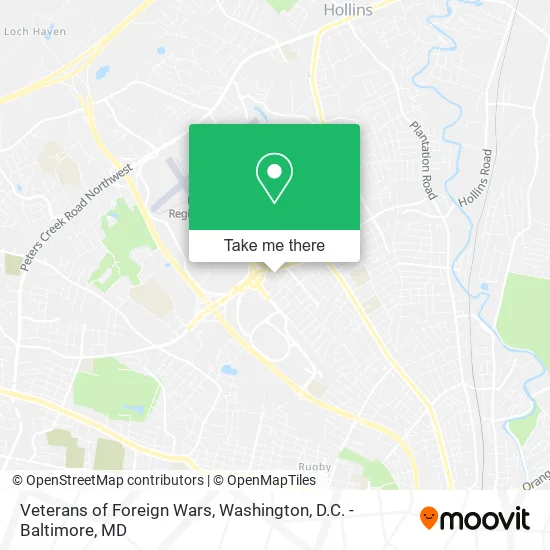 Veterans of Foreign Wars map