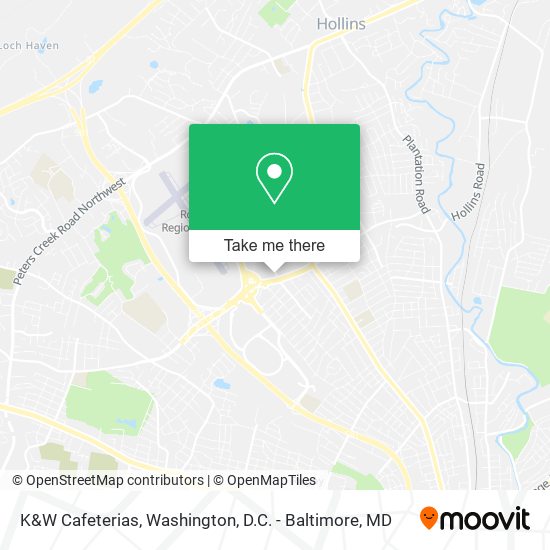 K&W Cafeterias map