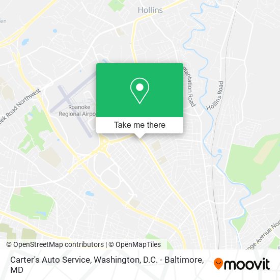 Carter's Auto Service map