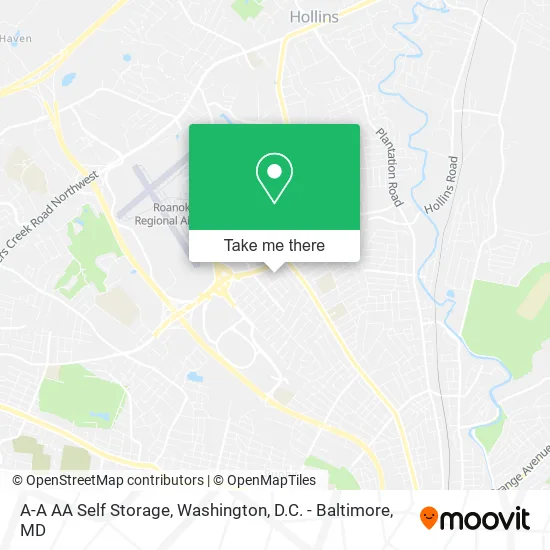 Mapa de A-A AA Self Storage