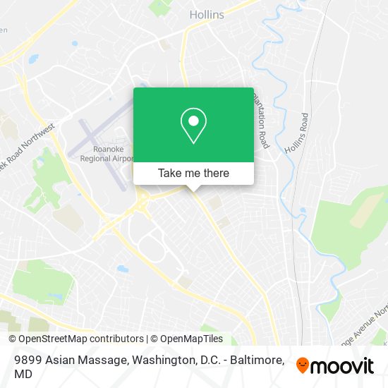 9899 Asian Massage map