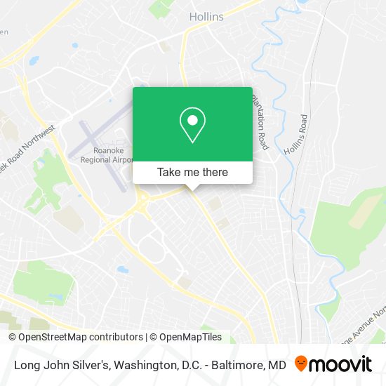 Long John Silver's map