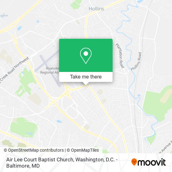 Air Lee Court Baptist Church map