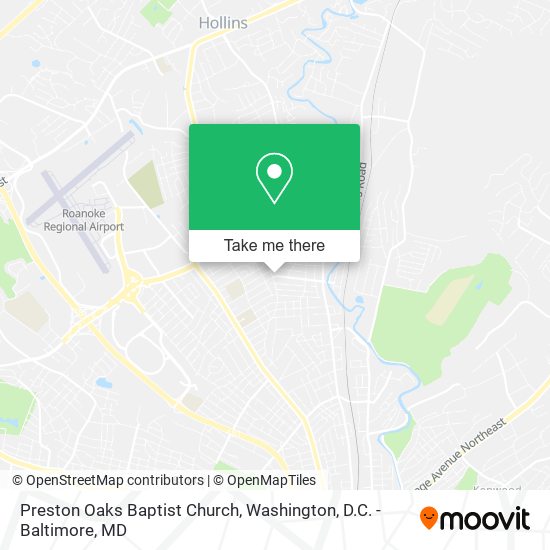 Preston Oaks Baptist Church map