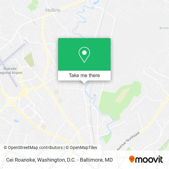 Cei Roanoke map