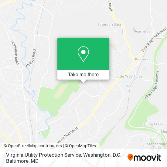 Virginia Utility Protection Service map