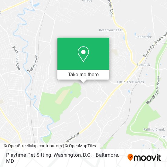Playtime Pet Sitting map
