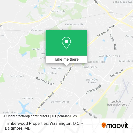 Timberwood Properties map