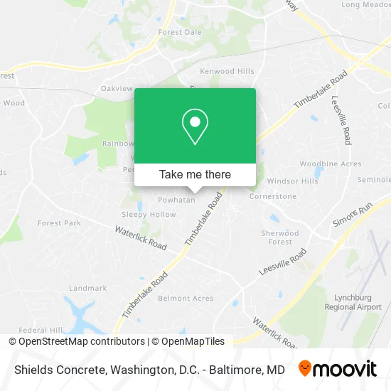 Shields Concrete map