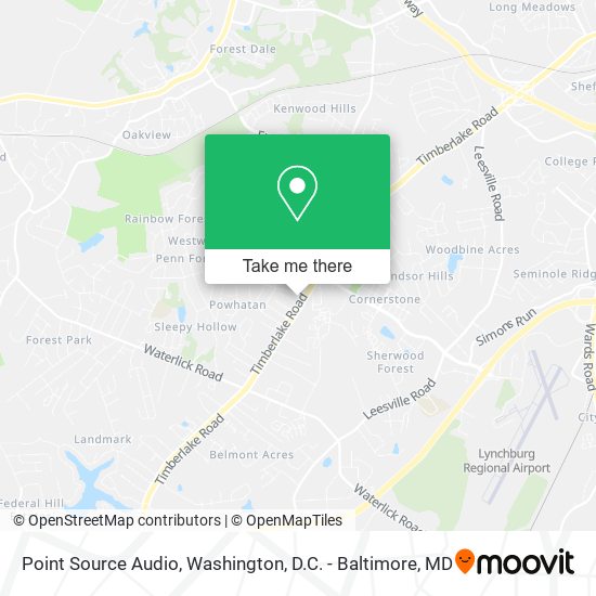 Mapa de Point Source Audio