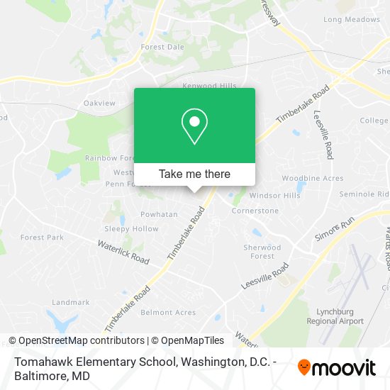 Mapa de Tomahawk Elementary School