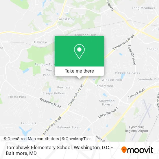 Mapa de Tomahawk Elementary School