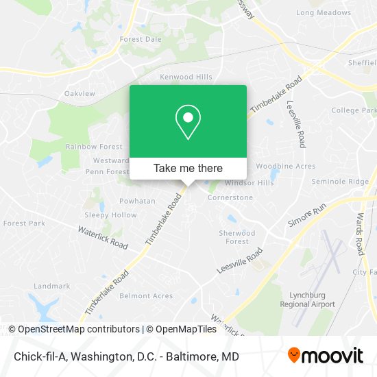 Chick-fil-A map