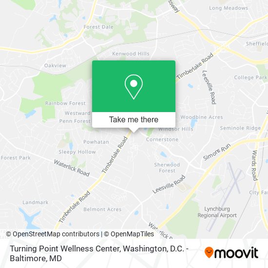 Turning Point Wellness Center map