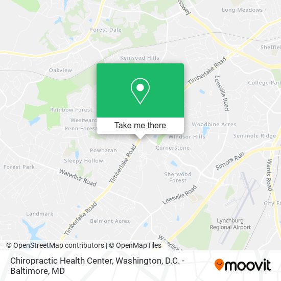 Chiropractic Health Center map