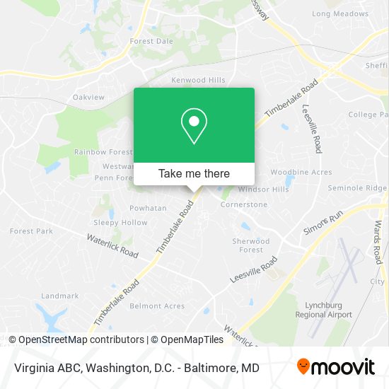Mapa de Virginia ABC