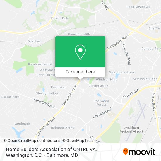 Home Builders Association of CNTRL VA map