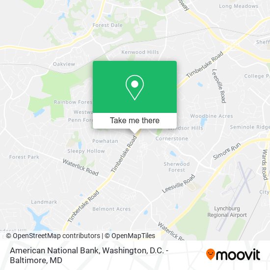 American National Bank map
