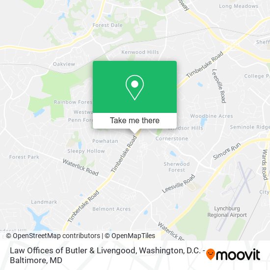 Law Offices of Butler & Livengood map
