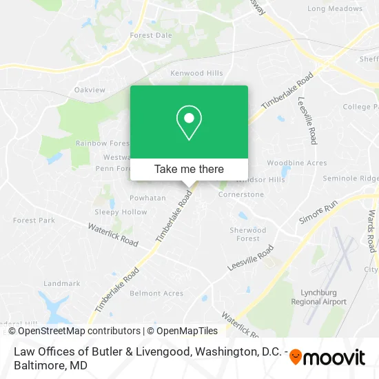 Mapa de Law Offices of Butler & Livengood