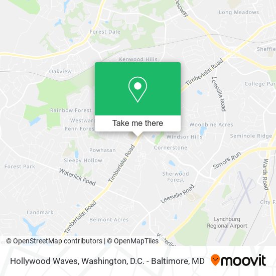 Hollywood Waves map