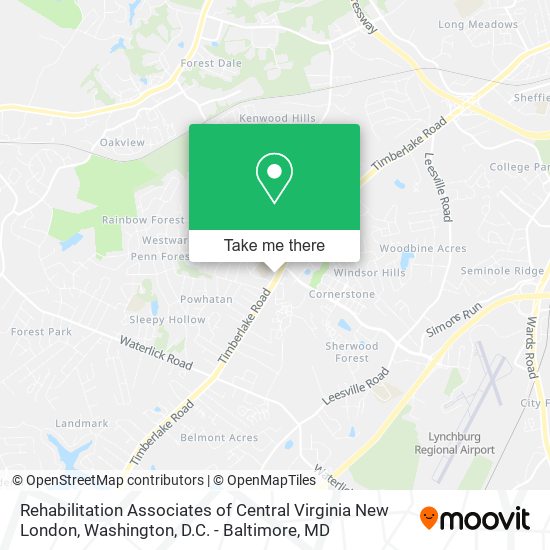 Rehabilitation Associates of Central Virginia New London map