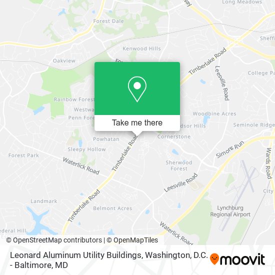 Mapa de Leonard Aluminum Utility Buildings