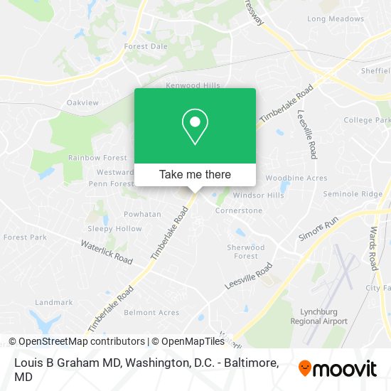 Louis B Graham MD map