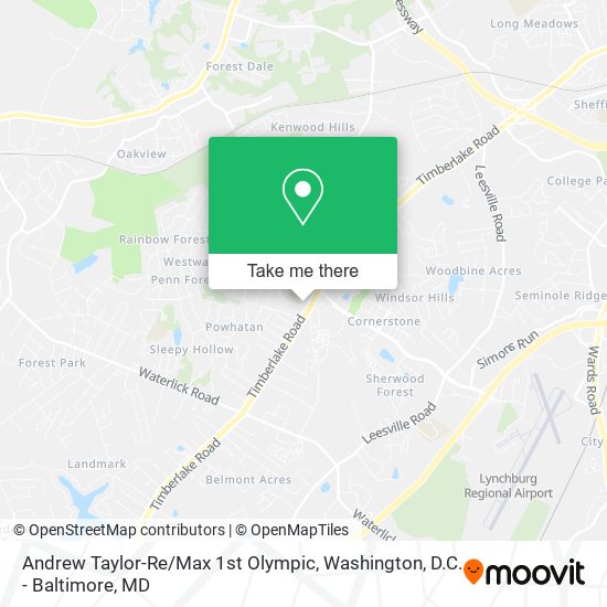Mapa de Andrew Taylor-Re / Max 1st Olympic