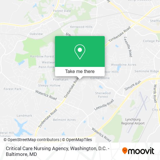 Critical Care Nursing Agency map