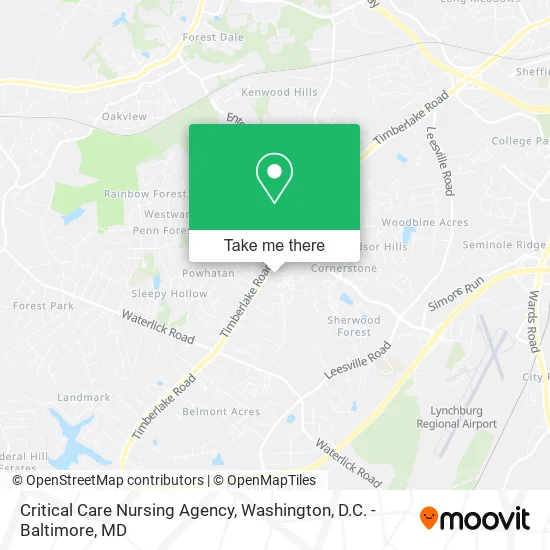 Critical Care Nursing Agency map