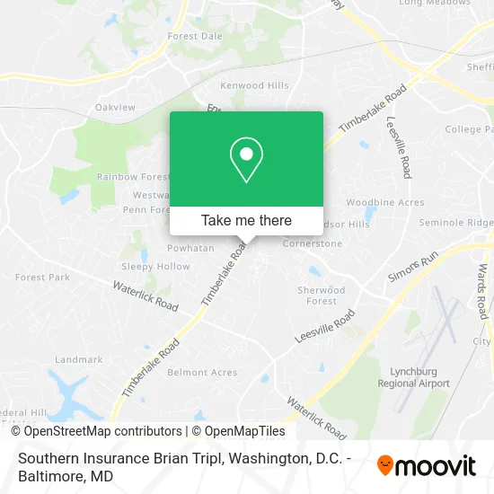 Southern Insurance Brian Tripl map