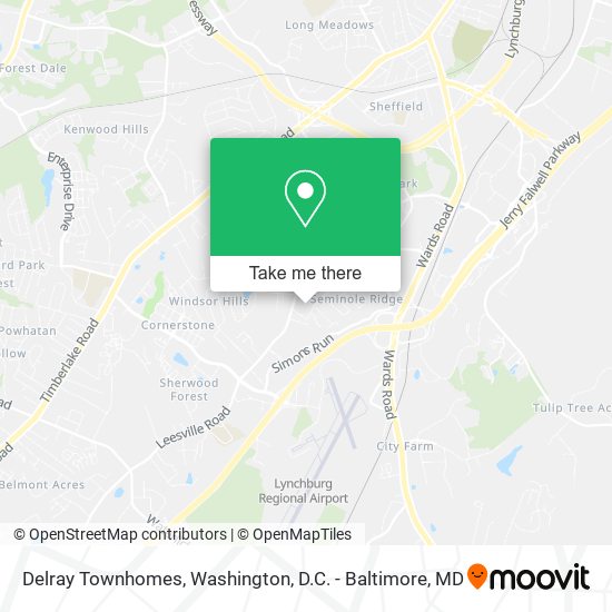 Mapa de Delray Townhomes