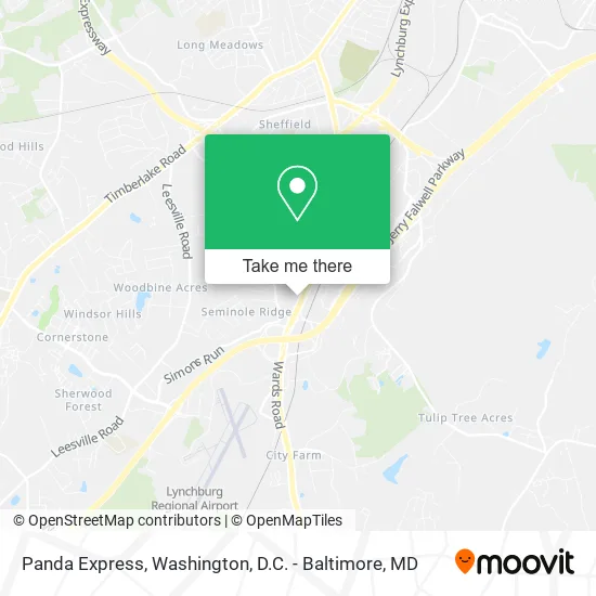 Panda Express map