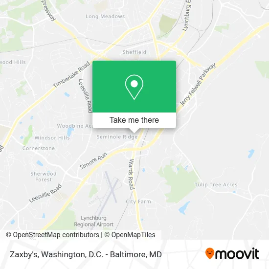 Zaxby's map